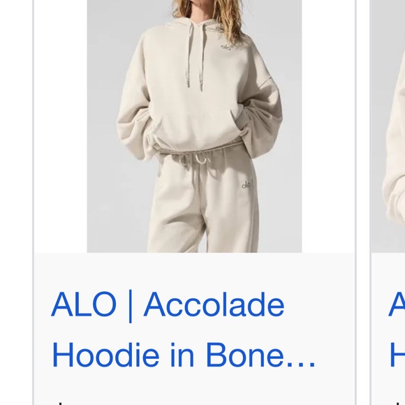 ALO Yoga Tops - ALO Yoga Bone Hoodie